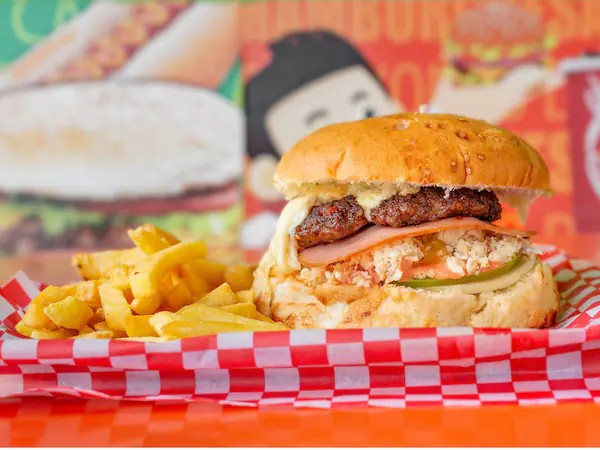 HAMBURGUESA DOBLE CARNE MIXTA